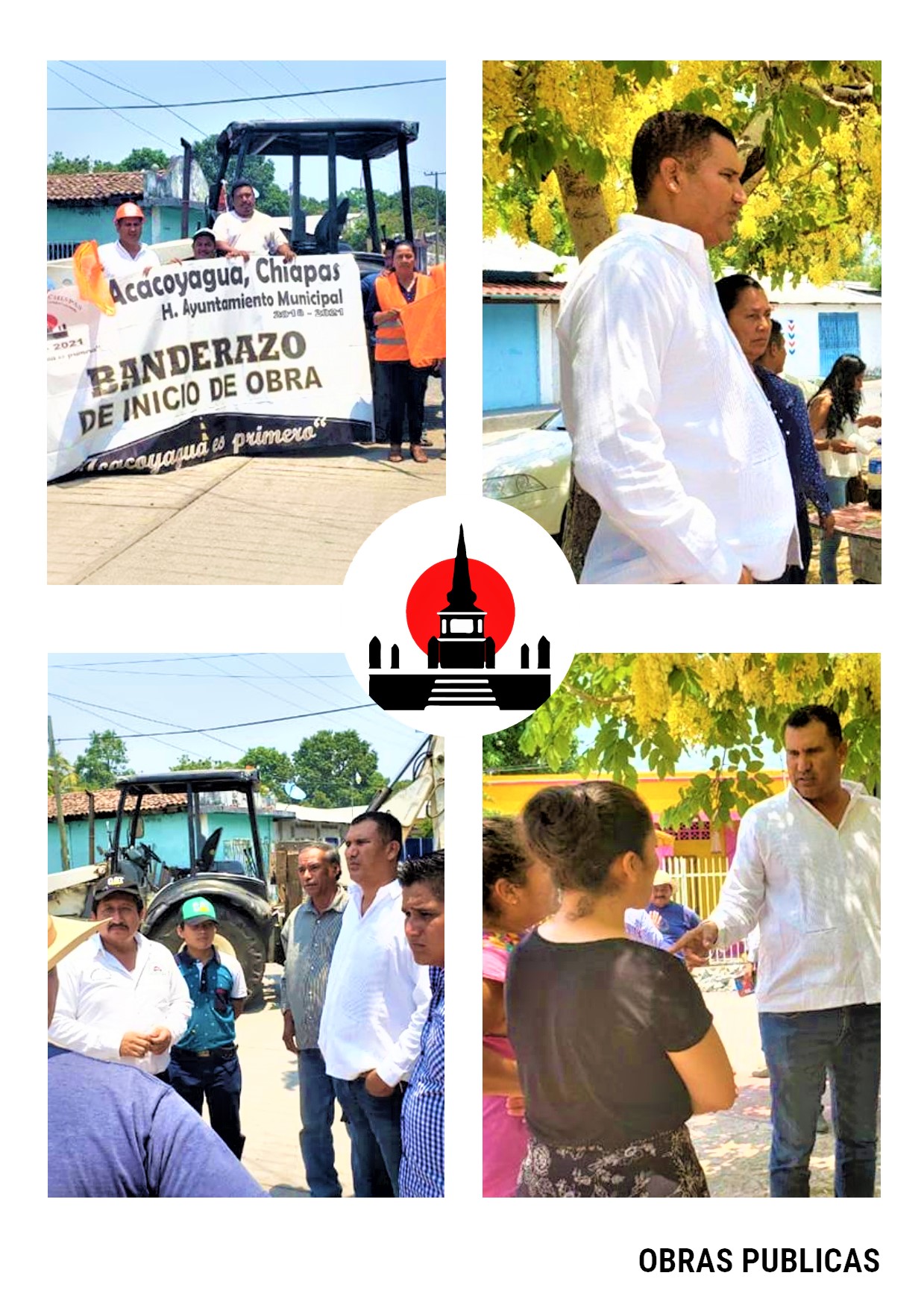 BANDERAZO DE OBRA (RED DE AGUA POTABLE COLONIA HIDALGO)